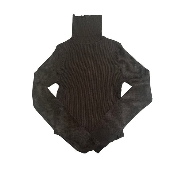 Forever 21 ANWND Women’s Black Ribbed Turtleneck Sweater Long Sleeve Top Med NEW - Picture 10 of 10